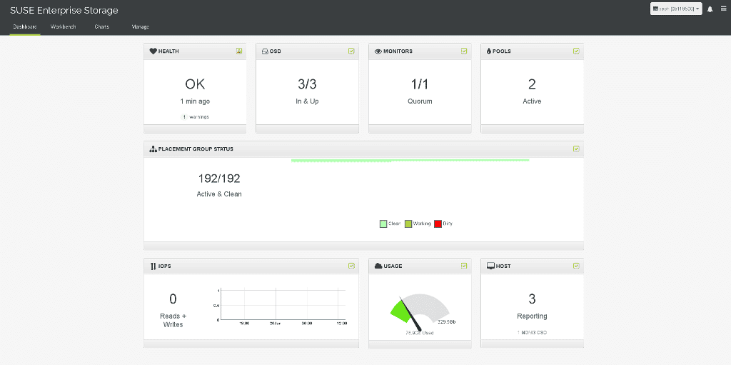 Calamari, das SUSE Enterprise Storage Dashboard